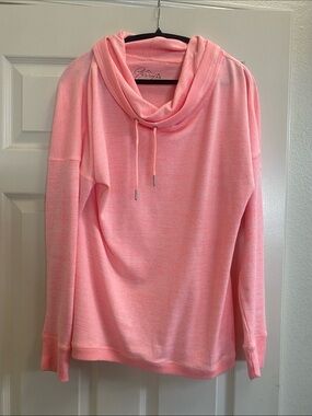 Gerry Weber Coral Pink Cowl Neck Drawstring Sweater